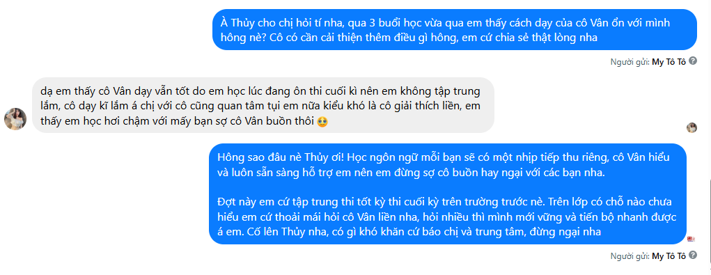 Phản hồi học viên Tiếng Trung Thực Hành