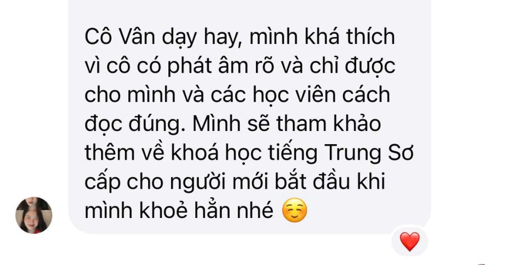 Phản hồi học viên Tiếng Trung Thực Hành